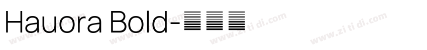 Hauora Bold字体转换